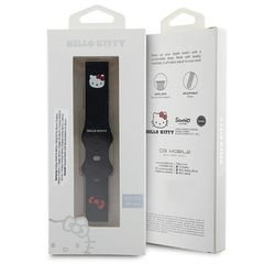 Hello Kitty Silicone Kitty Head strap universal 20mm - black-thumb-3