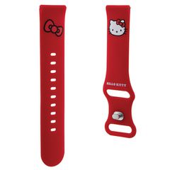 Hello Kitty Silicone Kitty Head strap universal 20mm - red-thumb-2