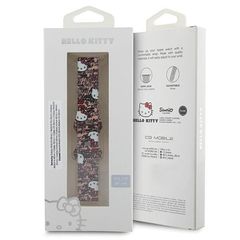 Hello Kitty Silicone Tags Graffiti strap universal 20mm - pink-thumb-3