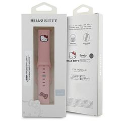 Hello Kitty Silicone Kitty Head strap universal 22mm - pink-thumb-3