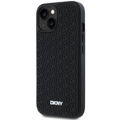 DKNY 3D Rubber Repeat Pattern case for iPhone 15 Plus - black-thumb-1