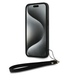 DKNY Wrist Strap Stock Logo case for iPhone 15 Pro Max - black-thumb-3