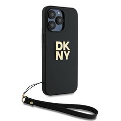 DKNY Wrist Strap Stock Logo case for iPhone 15 Pro Max - black-thumb-2