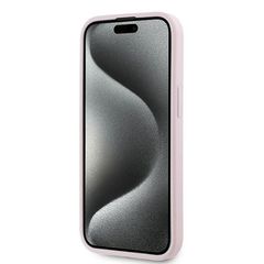 Karl Lagerfeld Diagonal Quilted Script case for iPhone 15 Plus / 14 Plus - pink-thumb-4