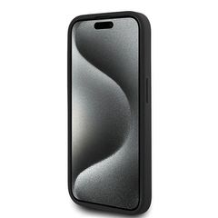 Karl Lagerfeld Diagonal Quilted Script case for iPhone 15 Pro Max - black-thumb-4