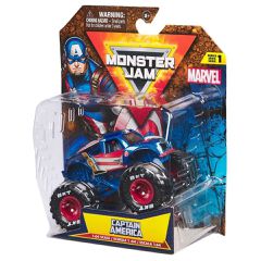 Monster Jam - 1:64 Marvel Single-Captain America (6071333)-thumb-1