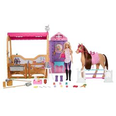 Barbie – The Great Horse Chase Ultimate Stable (HXJ44) / Toys