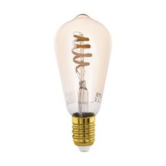 Eglo - E27 ST64 Spiral Amber - Smart Bulb with Zigbee & Bluetooth