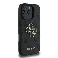 Guess 4G Big Logo Case for iPhone 16 Pro - Black-thumb-3