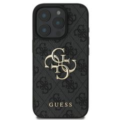 Guess 4G Big Logo Case for iPhone 16 Pro - Black-thumb-2