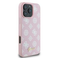 Guess Peony Script Logo MagSafe iPhone 16 Pro Case - Pink-thumb-3