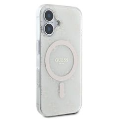 Guess IML 4G Background MagSafe Case for iPhone 16 Plus - White-thumb-3