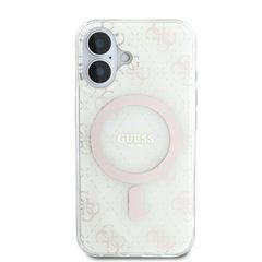 Guess IML 4G Background MagSafe Case for iPhone 16 Plus - White-thumb-2