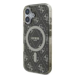Guess IML 4G Background MagSafe iPhone 16 Case - Brown-thumb-1