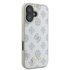 Guess Peony Script Logo MagSafe iPhone 16 Case - White-thumb-3