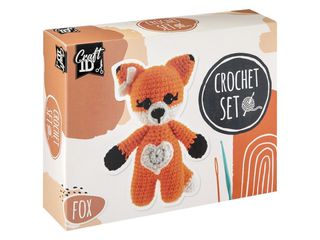 Craft ID - Crochet kit fox, 13x8.5x17cm - (K-CR1700