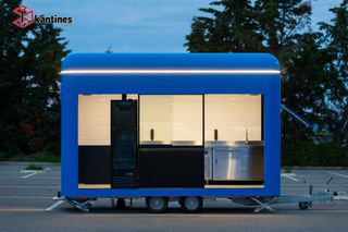 Καντίνα Skretas 2025 Blue Oval Large size