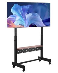 Βάση τηλεόρασης VEVOR Rolling TV Cart για φορητή τηλεόραση, χωρητικότητα έως 90 κιλά για τηλεοράσεις 55-100 ιντσών