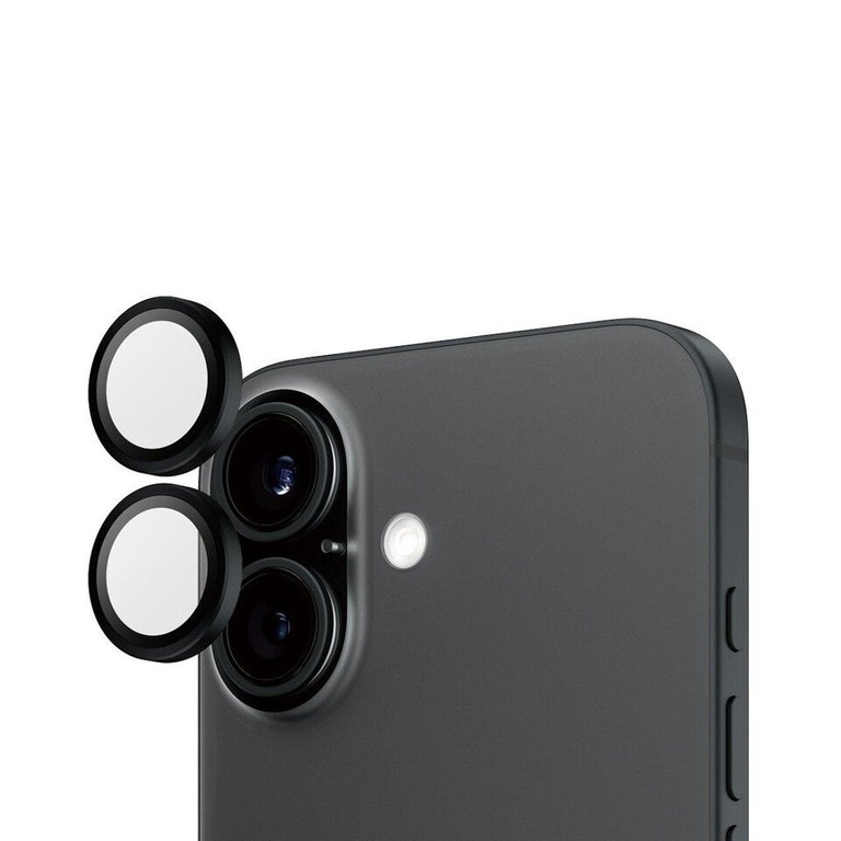 PanzerGlass - Hoops Lens Protector - iPhone 16/iPhone 16 Plus - Black / Electronics