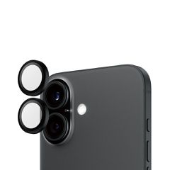 PanzerGlass - Hoops Lens Protector - iPhone 16/iPhone 16 Plus - Black / Electronics