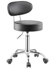 VEVOR Σκαμπό καταστήματος Ρυθμιζόμενο γκαράζ κάθισμα 300 λίβρες φορτίο με πλάτη και ρόδες