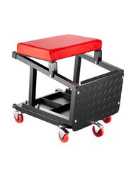 VEVOR Mechanic Stool Rolling Seat Work 300 lbs Load Seat/Step Stool with Wheels