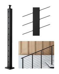Στύλος κιγκλιδώματος καλωδίου VEVOR 36x2x2 in με γωνίες 30° 1JZLGZXHS914YIVIS001V0