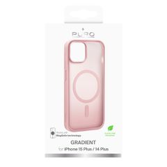 Puro Gradient MagSafe Silicone Case for iPhone 15 Plus - Pink-thumb-1
