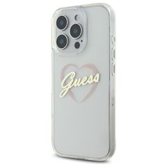 Guess IML Heart Case for iPhone 16 Pro - Transparent-thumb-1
