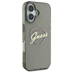 Guess IML Heart Case for iPhone 16 Plus - Black-thumb-3