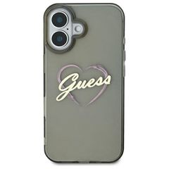 Guess IML Heart iPhone 16 Case - Black-thumb-2
