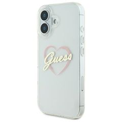 Guess IML Heart iPhone 16 Case - Transparent-thumb-1