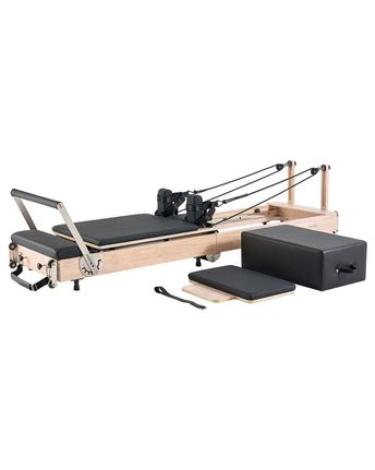 VEVOR Πτυσσόμενο Ξύλινο Μηχανή Pilates Reformer Εξοπλισμός Γυμναστικής για το Σπίτι