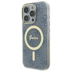 Guess IML 4G MagSafe iPhone 16 Pro Case - Blue-thumb-1