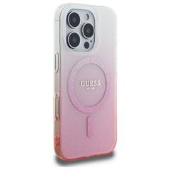 Guess IML Glitter Gradient MagSafe Case for iPhone 16 Pro - Pink-thumb-3