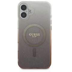Guess IML Glitter Gradient MagSafe Case for iPhone 16 Plus - Brown-thumb-2