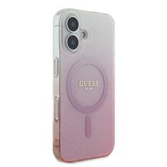 Guess IML Glitter Gradient MagSafe iPhone 16 Case - Pink-thumb-3
