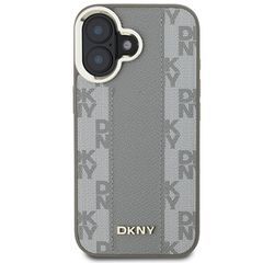 DKNY Checkered Pattern Magsafe iPhone 16 Case - Beige-thumb-2