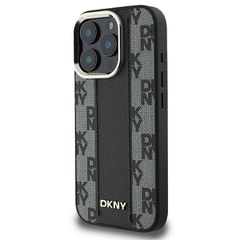 DKNY Checkered Pattern Magsafe iPhone 16 Pro Max Case - Black-thumb-1