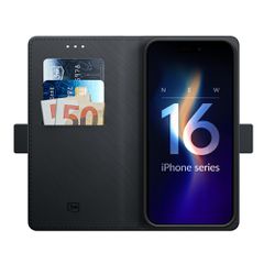 3mk Wallet Case for iPhone 16 Plus - Black-thumb-3