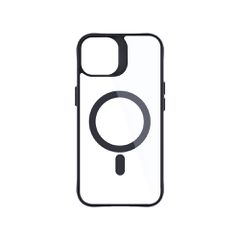 3mk Satin Armor MagCase with MagSafe for iPhone 15 - Clear with Black Frame