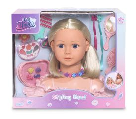 Real UniQ - Styling Head with hair accessories and cosmetic case (30561)