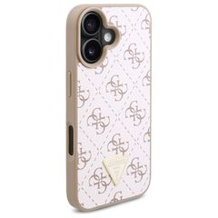 Guess New 4G Triangle iPhone 16 Case - White-thumb-1
