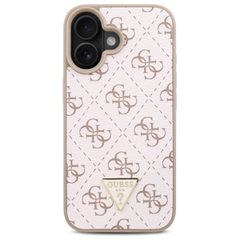 Guess New 4G Triangle iPhone 16 Case - White-thumb-2