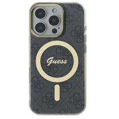 Guess IML 4G MagSafe iPhone 16 Pro Case - Black-thumb-2
