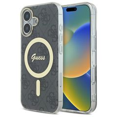 Guess IML 4G MagSafe Case for iPhone 16 Plus - Black-thumb-0