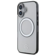 Mercedes Printed Logo MagSafe iPhone 16 Case - Clear-thumb-1