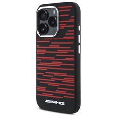 AMG Silicone Graphics MagSafe Case for iPhone 16 Pro Max - Black-thumb-1