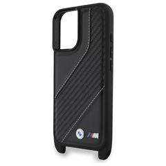BMW M Edition Carbon Stripe & Strap iPhone 16 Plus Case - Black-thumb-4