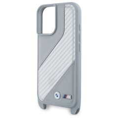 BMW M Edition Carbon Stripe & Strap iPhone 16 Case - Gray-thumb-4